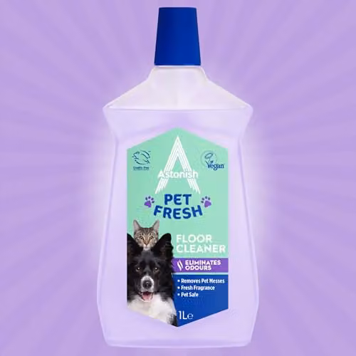 Astonish Pet Fresh Floor Cleaner 3 x 1L Purple Multi Surface Cleaning Liquid with Dirt Technology to Neutralise Pet Odours – 2