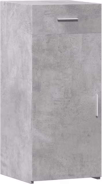 Berkfield Home Sideboard in Concrete Grey, MDF, W/D/H: 40 x 42.5 x 93 cm