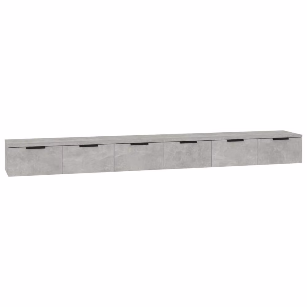 Berkfield Home Wall Mounted Cabinets, 2 Piece, Concrete Grey, W/D/H: 102 x 30 x 20 cm – 2