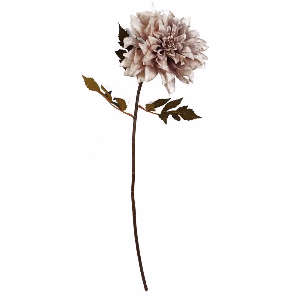 Leaf Botanik Pink Dahlia Artificial Flower Stems, Pack of 6, Height: 55 cm – 2