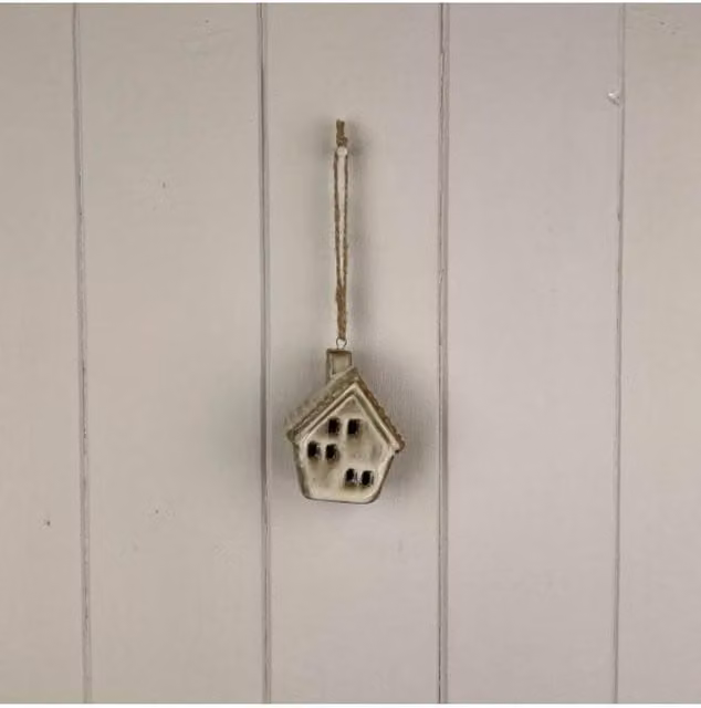 KDMD Beige and Grey Mottle Ceramic Hanging House Decoration