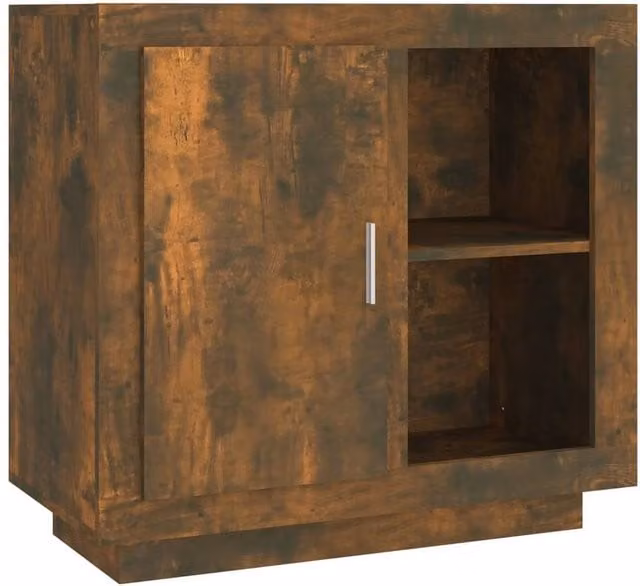 Berkfield Home Smoked Oak Sideboard in Brown