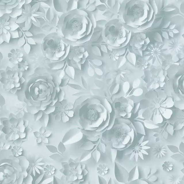 Muriva My Kingdom Floral Botanical Textured Non-Woven Wallpaper in Blue