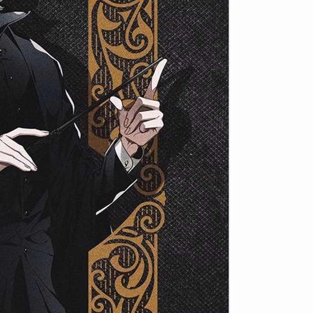 Warner Bros Severus Snape Smoke Portrait Paper Poster in Black – 2