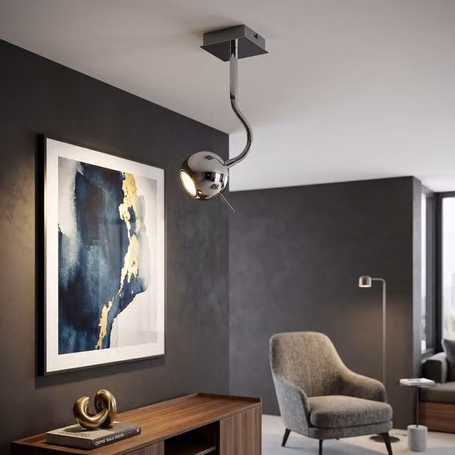Orsina Luxe Modern Metal Ceiling Light Plate in Silver – 2