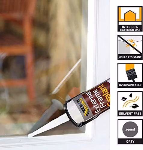 Everbuild Stone External Frame Sealant, Grey, Box of 12