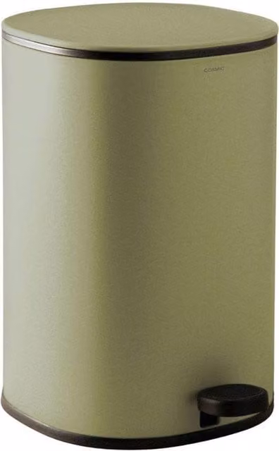 Cosmic Essentials Collection 5L Pedal Bathroom Bin with Soft-close Lid and Removable Inner Bucket in Green