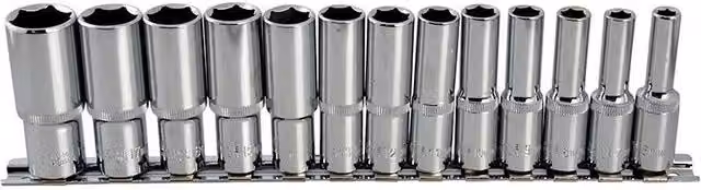 Bluespot Tools 13 Piece 3/8 Inch Deep Metric Socket Set in Silver and Blue – 4