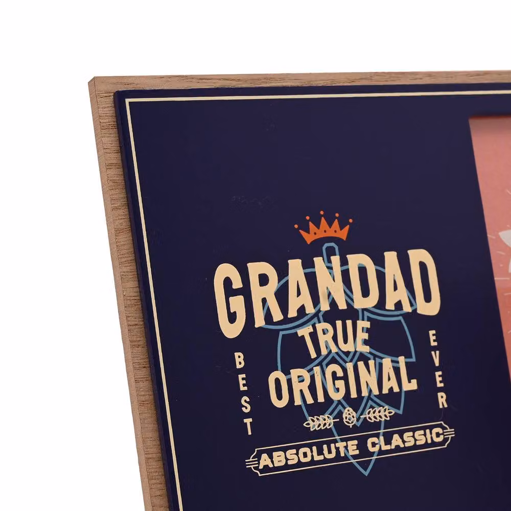 Well Crafted Blue Rectangular Wooden Single Photo Frame for Tabletop, 10 x 15 cm – 3