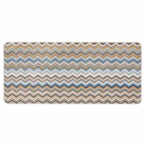 My Mat Candy Multicolour Zig Zag Striped Runner, W: 67 cm, L: 150 cm