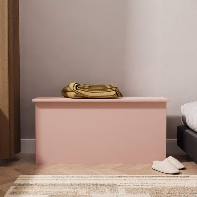 Ready Assembled 2 U Dover Blanket Box in Dusty Pink – 1