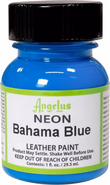Angelus Acrylic Leather Paint in Blue, 1 oz