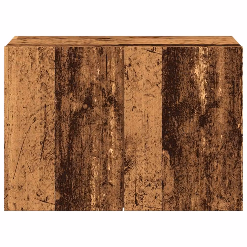 Berkfield Home Wall-mounted Rustic Old Wood TV Cabinet in Brown, W/D/H: 60 x 30 x 41 cm – 5