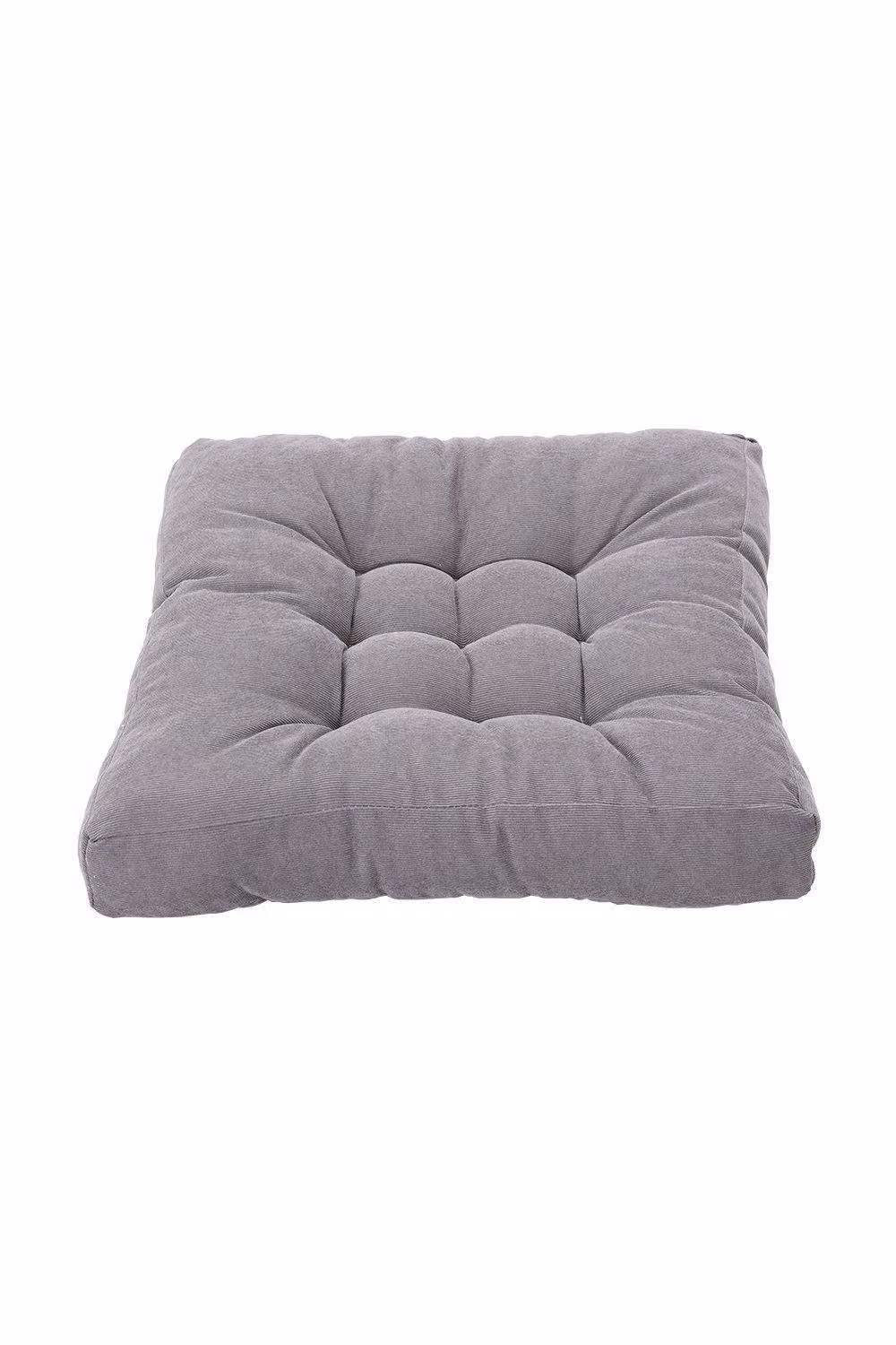 H&O Direct Square Tufted Corduroy Meditation Floor Cushion in Grey – 2