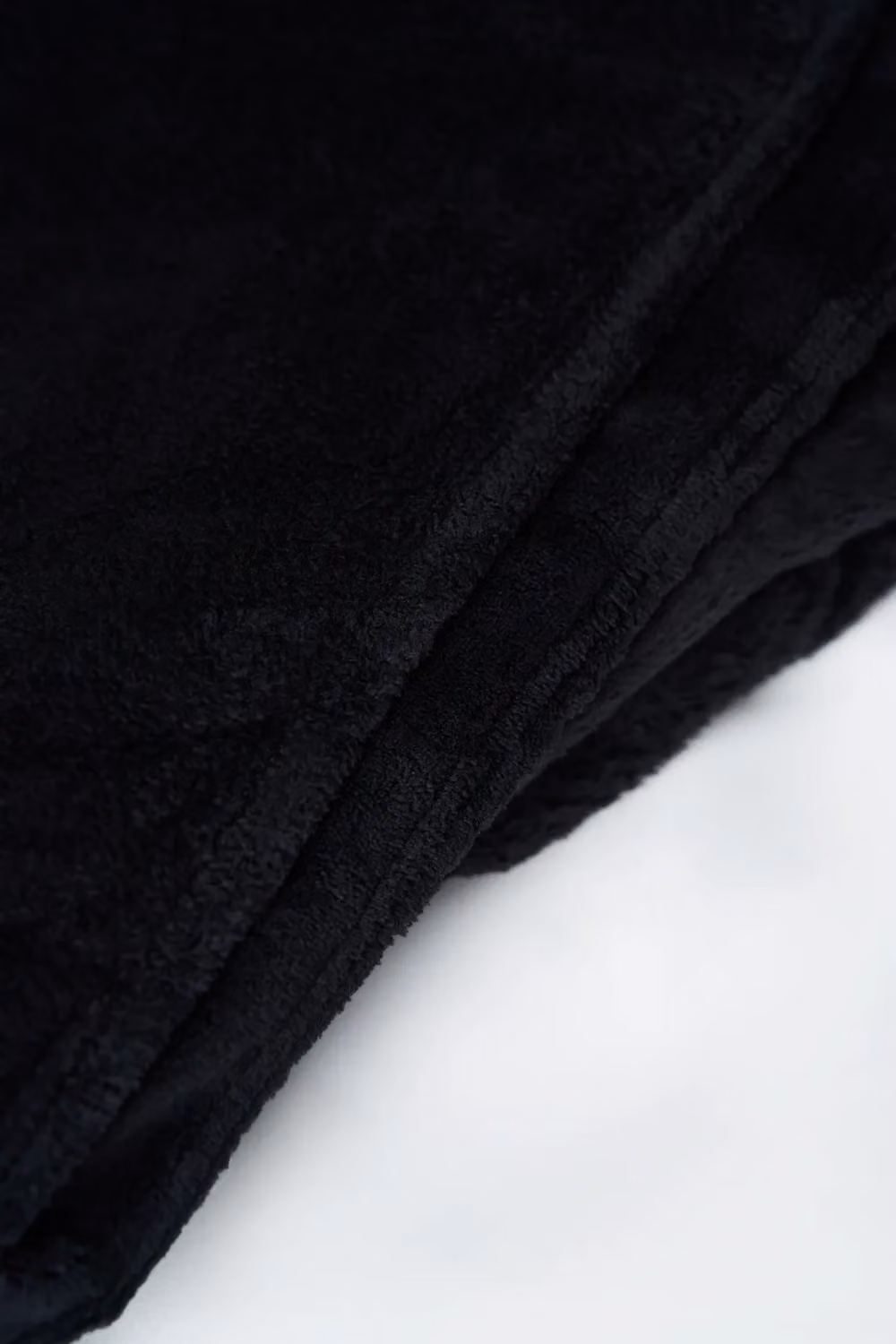 BHS Black Microfleece Throw, W: 140 cm, D: 180 cm – 3