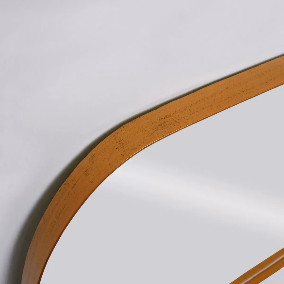 Agenzia 14 Modern Gold Pebble Metal Wall Mirror, W: 41 cm, H: 53 cm – 2