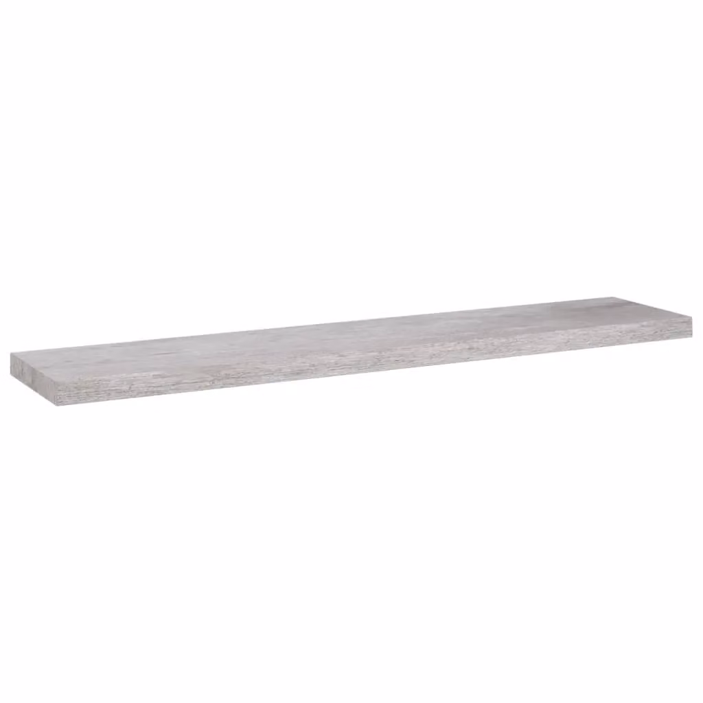 Berkfield Home Floating Wall Shelf in Concrete Grey, W/D/H: 120 x 23.5 x 3.8 cm – 2