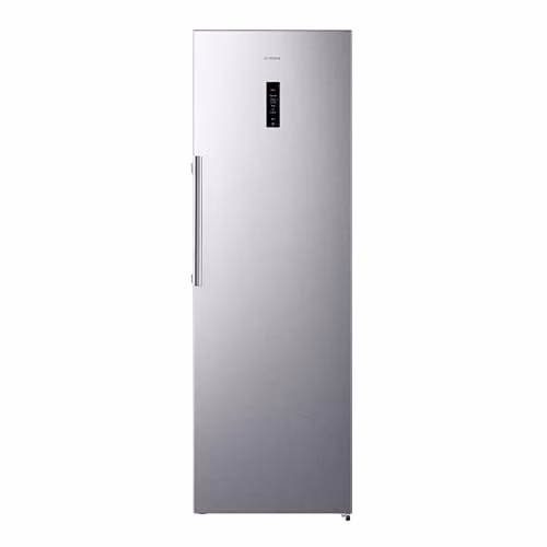 Teknix TH60TLX 60cm Freestanding Tall Larder Fridge in Silver, 370L Capacity, Stainless Steel, H185.5 x W59.5 x D65.1 cm