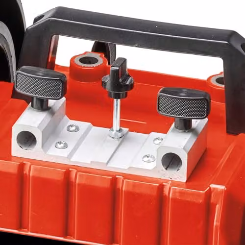 Einhell TC-WG 200 Wet Bench Grinder in Red and Black with 200 mm High Speed Wet-Stone Grinding Wheel and 180 mm Leather Honing Wheel – 3