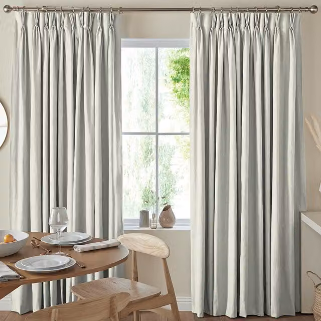 Terrys Florence Made to Measure Opaque Velvet Curtain Panel in Oyster Beige Grey