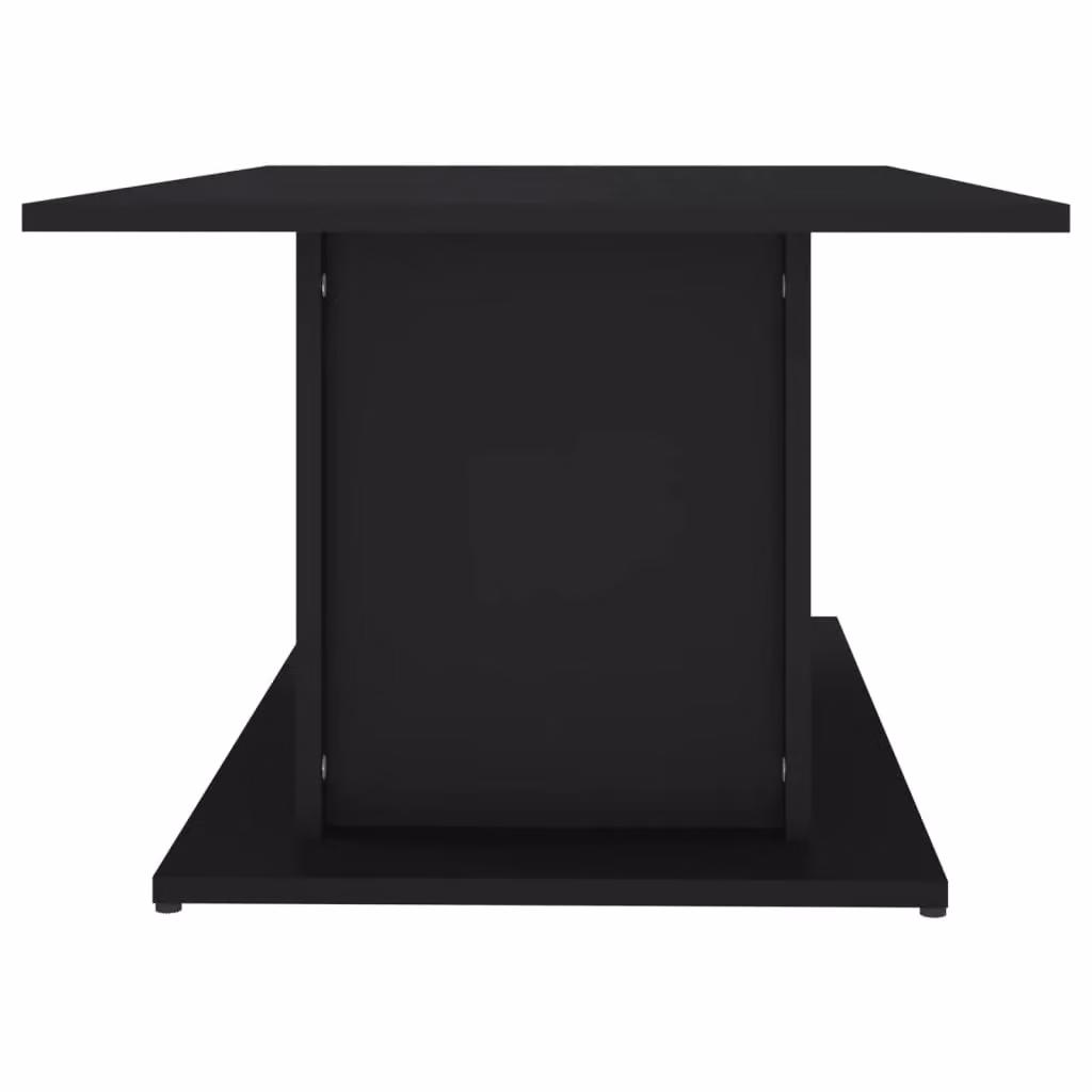 Berkfield Home Black Modern Rectangular Coffee Table in Engineered Wood W/D/H: 102 x 55.5 x 40 cm – 3