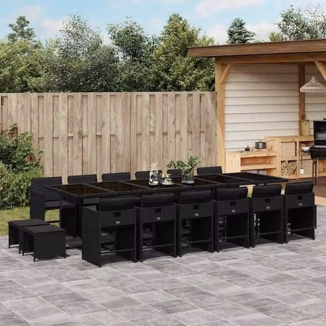 Berkfield Home Garden Dining Set in Black – 1