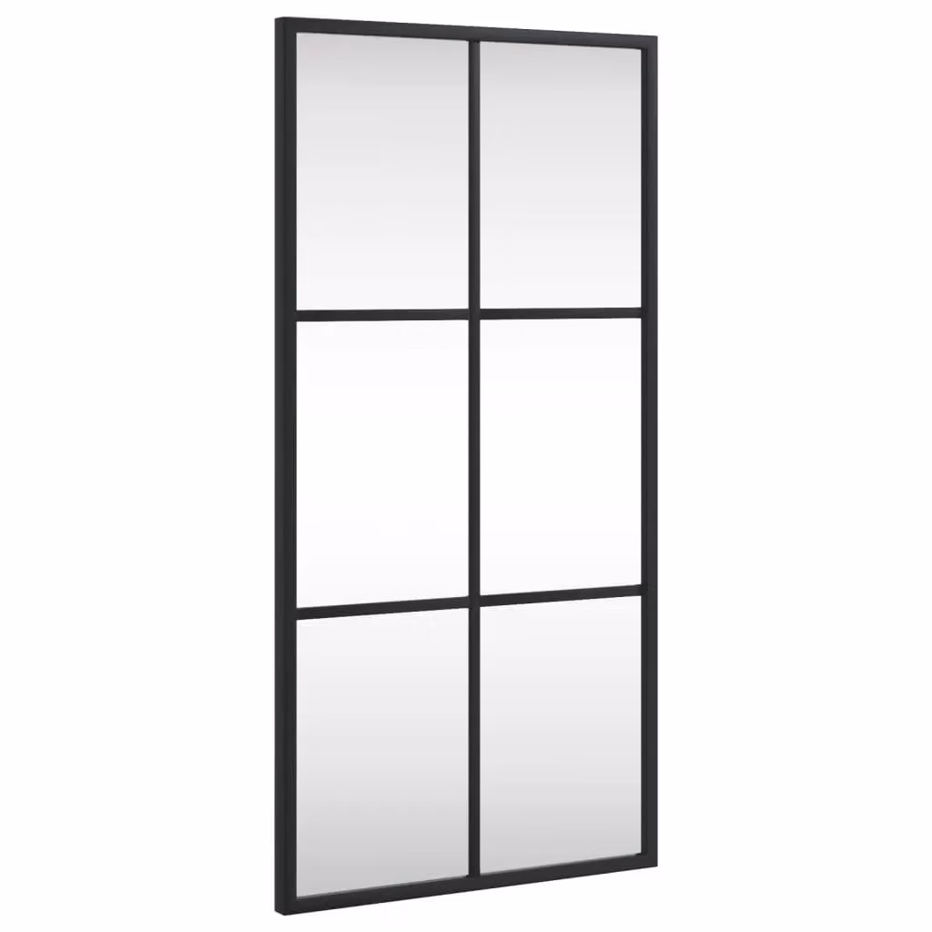 Berkfield Home Minimalist Rectangular Wall Mirror in Black, W: 60 cm, H: 30 cm – 2