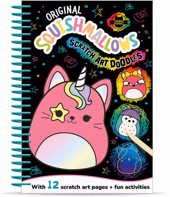Squishmallows Scratch Art Doodle Pads in Multicolour