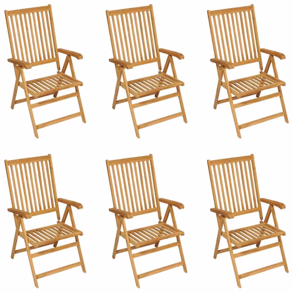Berkfield Home Beautiful 7 Piece Garden Dining Set in Brown Solid Teak Wood