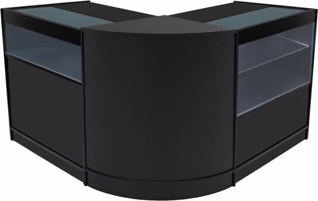 Monstershop Adonis LED Shop Counter Set B900, C900 & CM60 in Black – 1