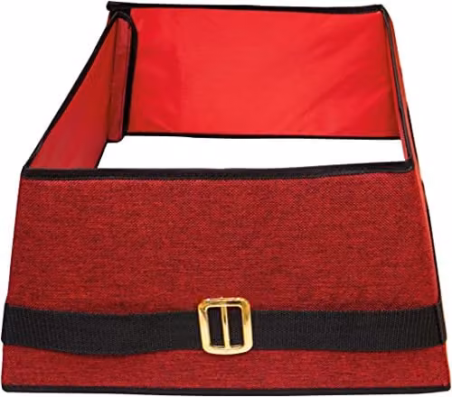 Netagon Santa's Belt Design Tree Skirt in Red