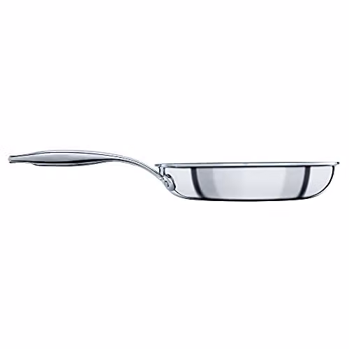 Circulon SteelShield Non Stick Stainless Steel Frying Pan, Silver, 22 cm – 3