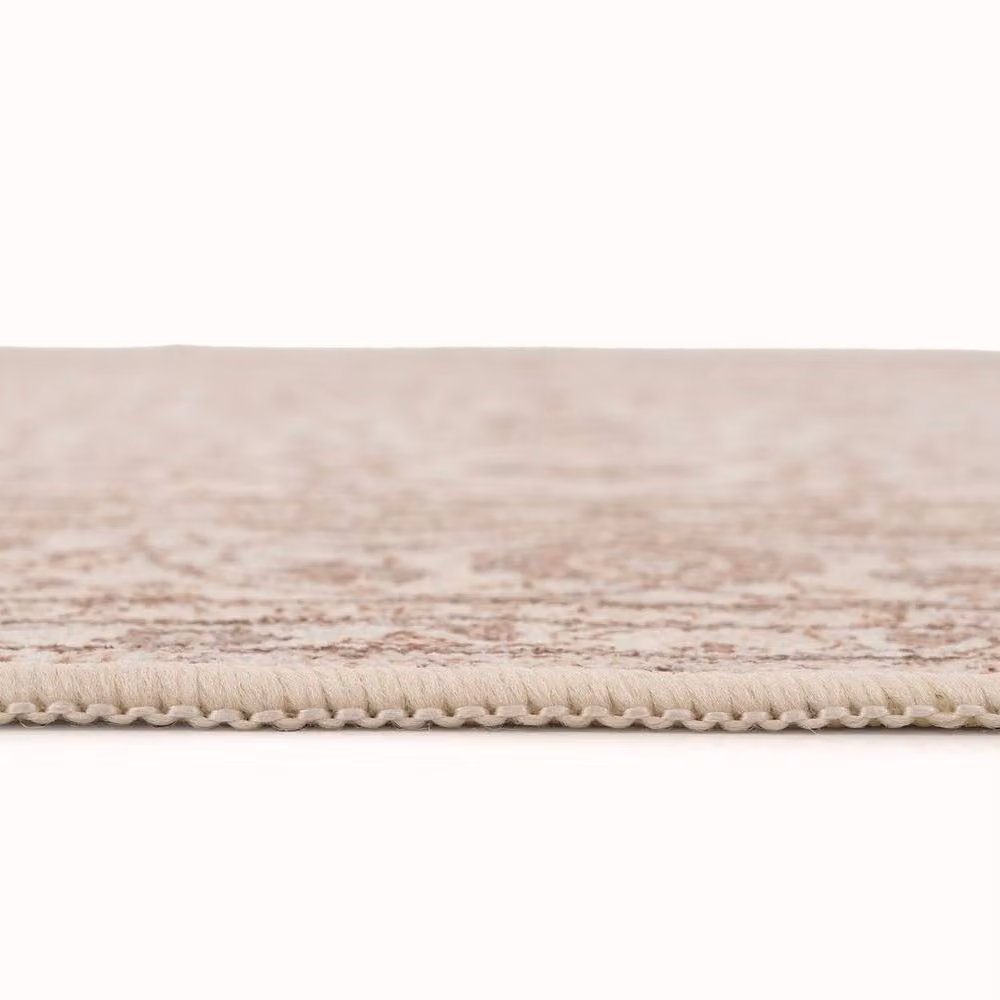 Kukoon Beige Distressed Soft Pile Vintage Area Rug for Living Room or Bedroom, W: 80 cm, L: 300 cm – 3