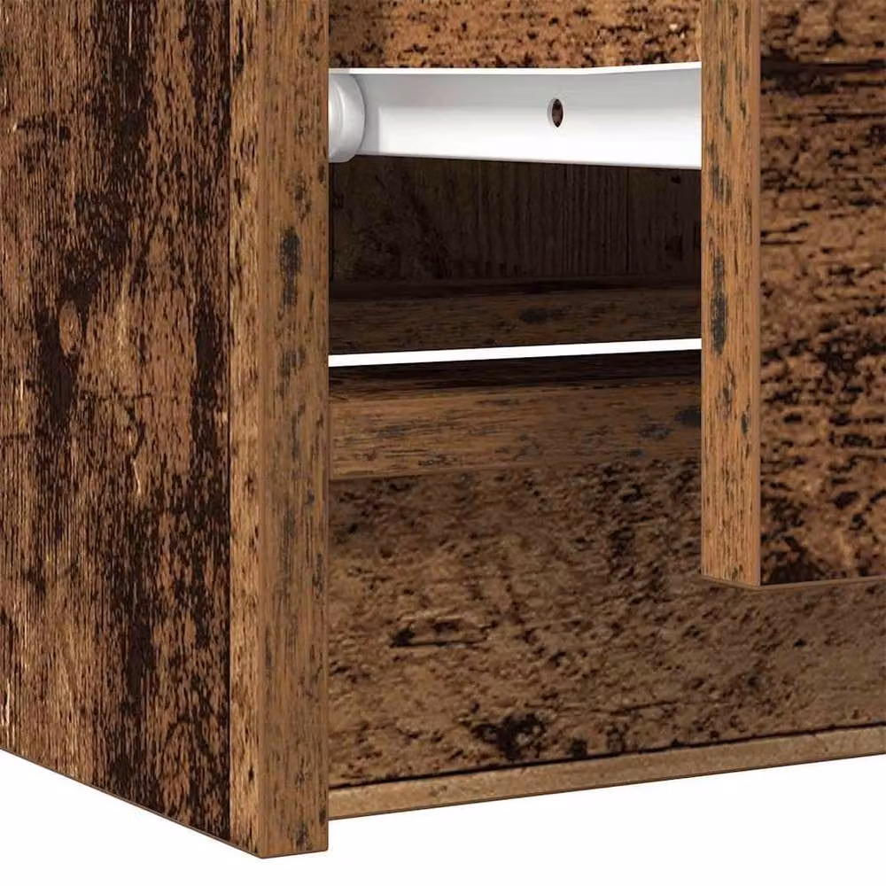 Berkfield Home Rustic TV Cabinet in Brown Old Wood, W/D/H: 60 x 35 x 54 cm – 6