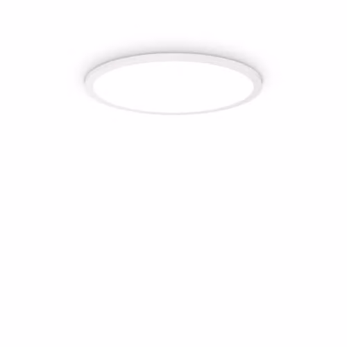 Ideal Lux Fly Slim 45cm LED Flush Ceiling Light, White, 2700K, IP40 – 1