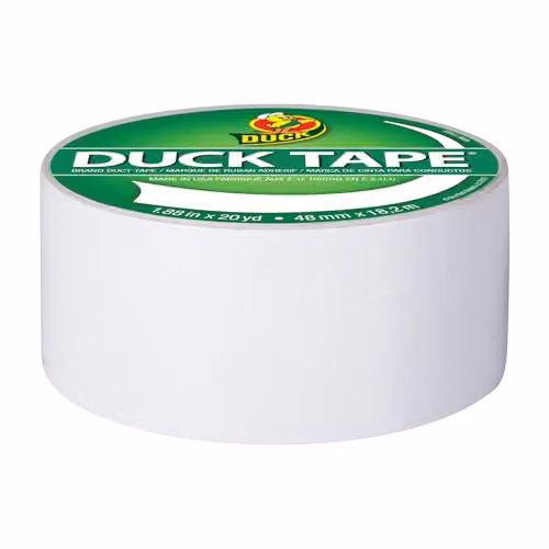 Duck White Cloth Duct Tape, Width: 4.8 cm, Length: 18.2 m – 1