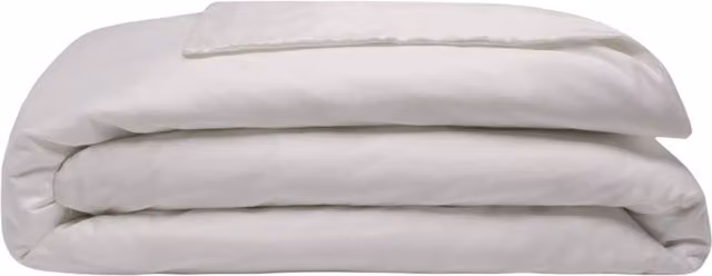 Belledorm 200 Thread Count Egyptian Blend Cotton Duvet Cover in White, Double