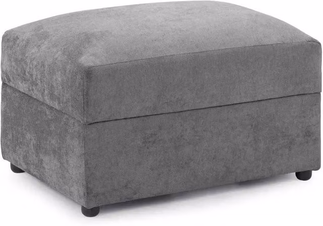 Furnishings For Less UK Montford Grey Fabric Storage Ottoman Footstool – 1
