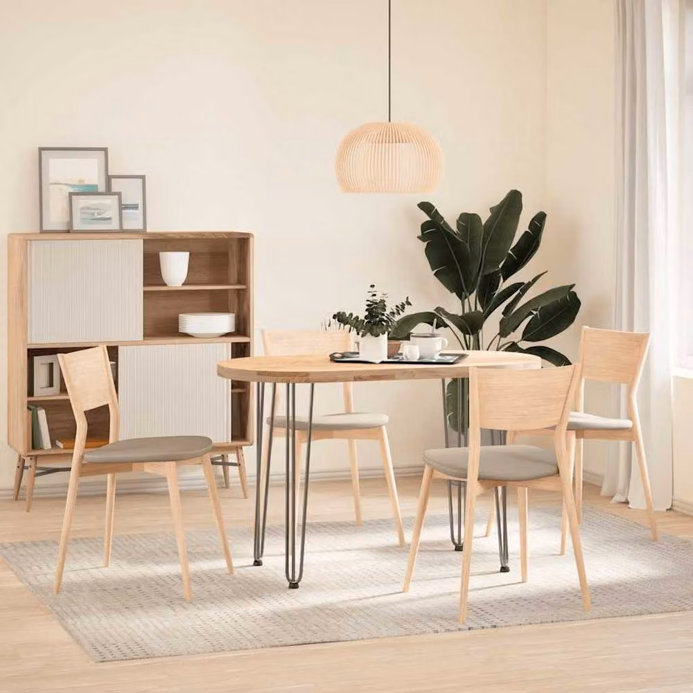 Berkfield Home Hairpin Table Legs, 4 Pieces, Grey Steel, Height: 72 cm – 2