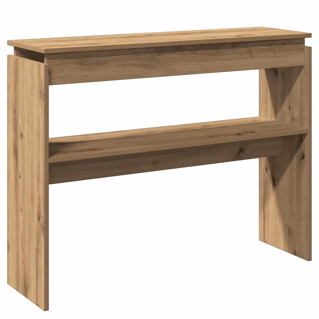 Berkfield Home Artisan Oak Console Table in Brown, W/D/H: 102 x 30 x 80 cm – 2