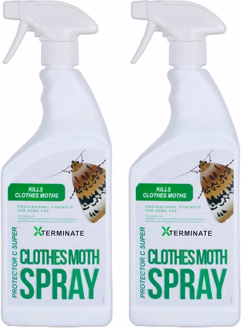 Xterminate Moth Killer Spray Treatment, White, 2kg
