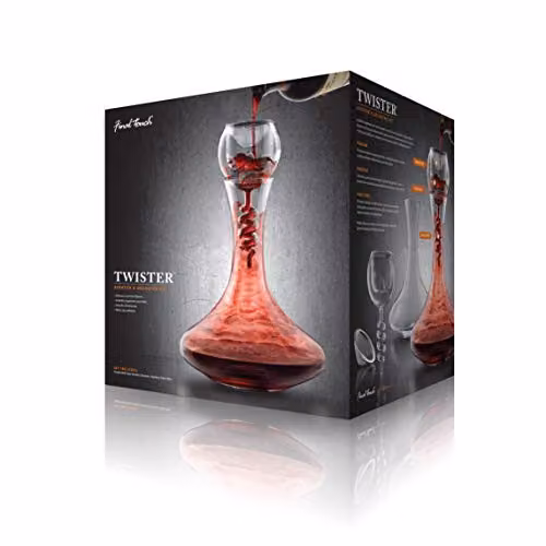 Final Touch Twister Glass Aerator and Decanter Set in Transparent – 5