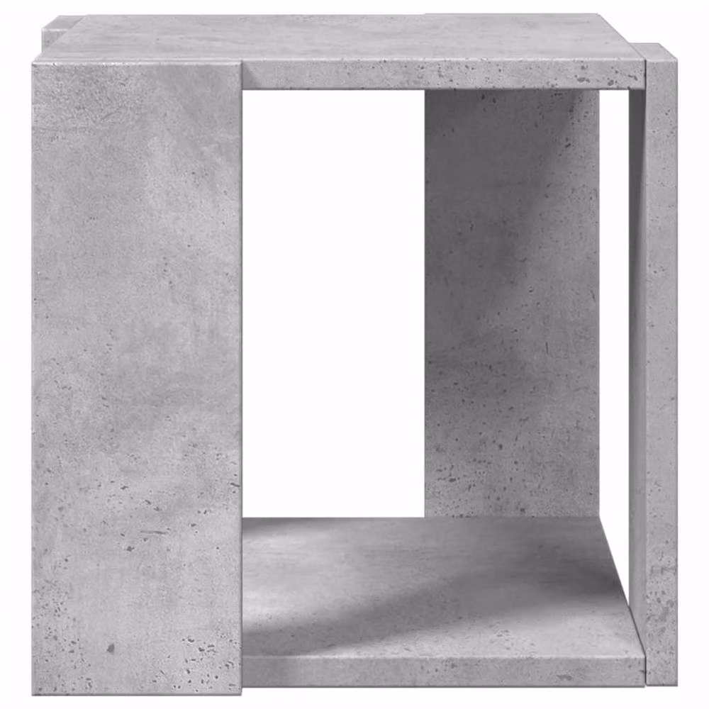 Berkfield Home Square Coffee Table in Grey Matt Composite Wood, W/D/H: 32 x 32 x 30 cm – 4