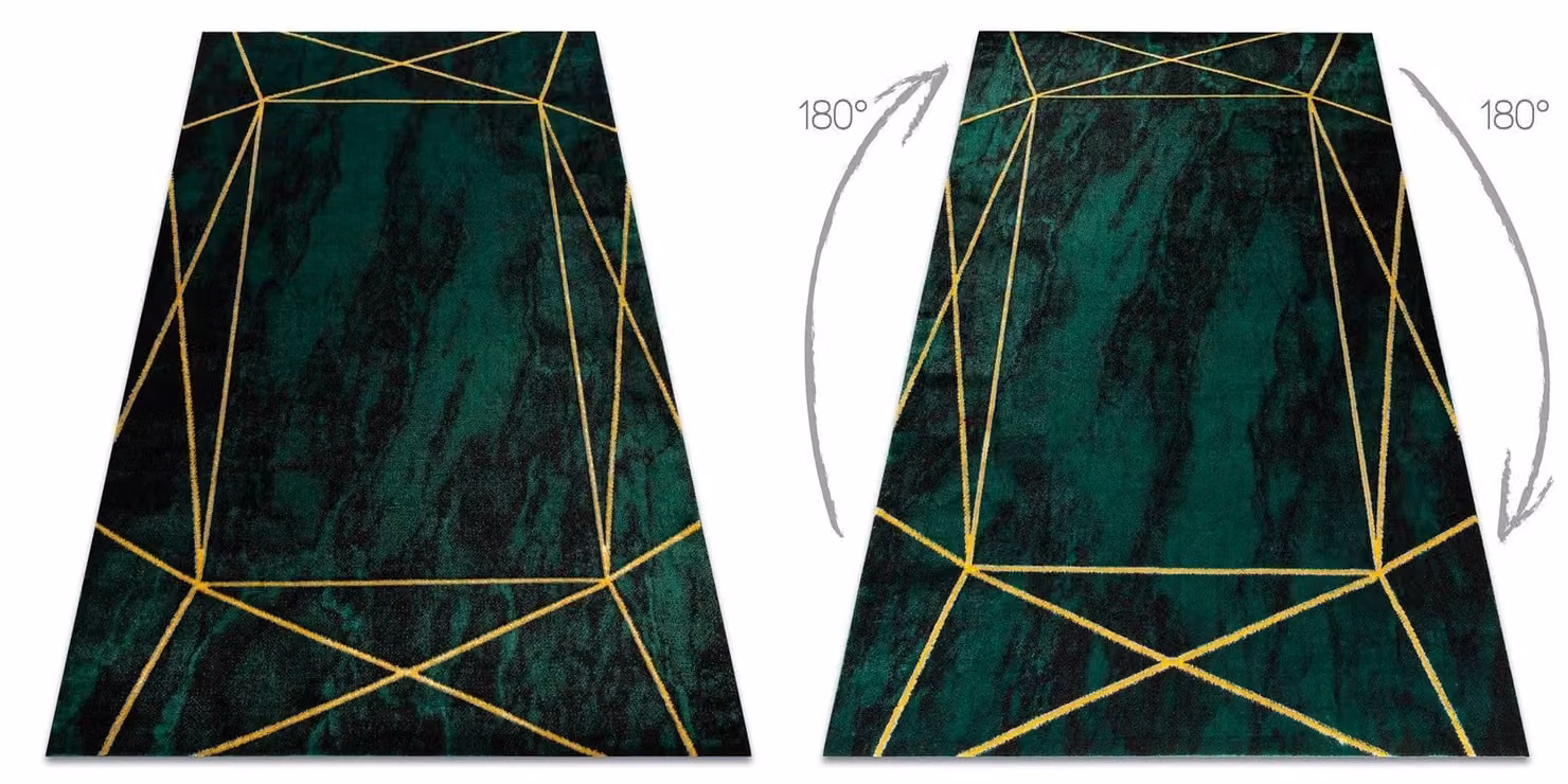 RugsX Emerald Green Geometric Rug, W: 200 cm, D: 290 cm – 2