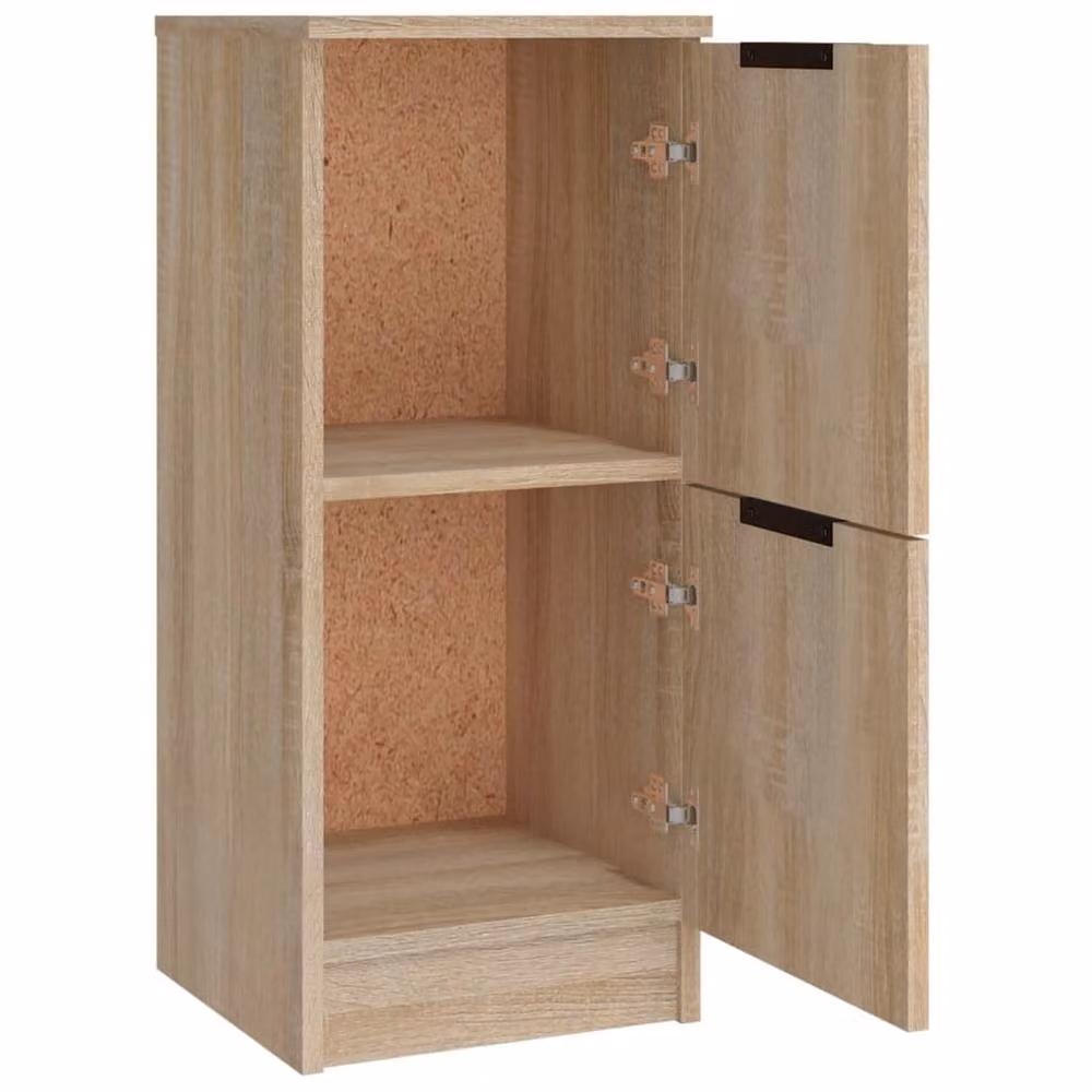 Berkfield Home 3-Piece Sonoma Oak Sideboard Set in Light Brown – 3