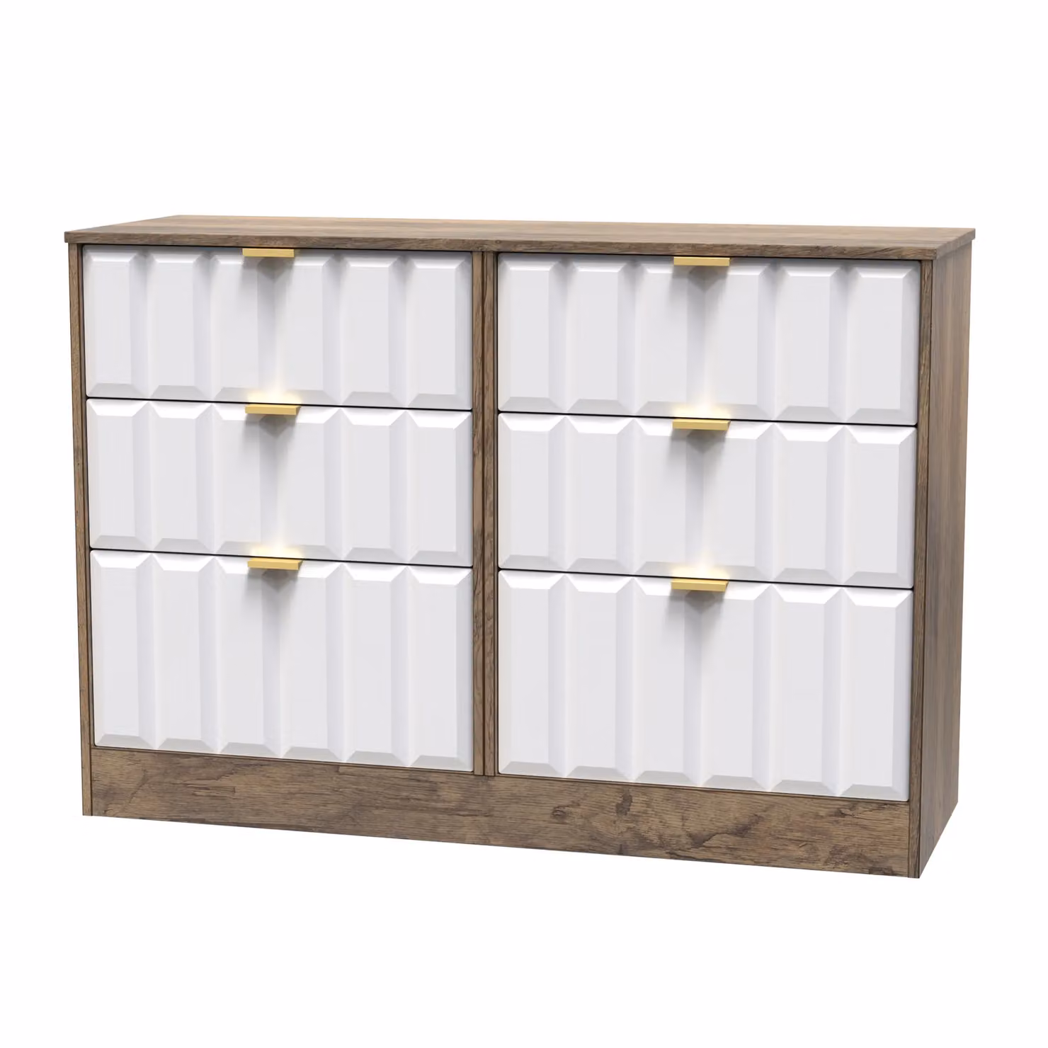 Ready Assembled 2 U Seattle 6 Drawer Wide Chest in Dark Brown – 2