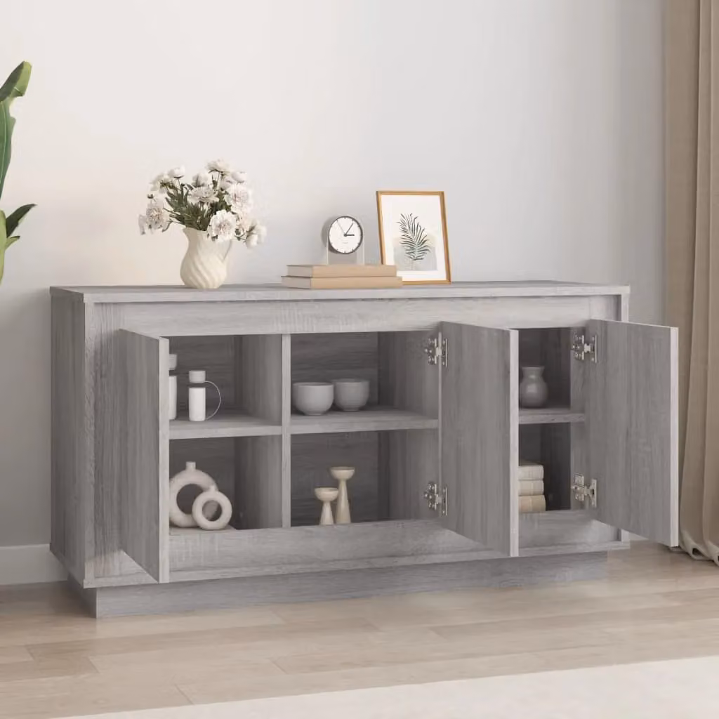 Berkfield Home Grey Sonoma Sideboard in Engineered Wood W/D/H: 102 x 35 x 55 cm – 2