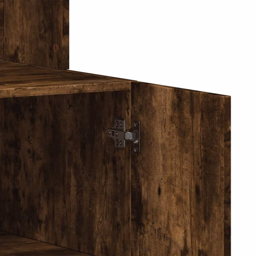 Berkfield Home Smoked Oak Kitchen Cabinet in Brown, W/D/H: 95 x 50 x 180 cm – 4