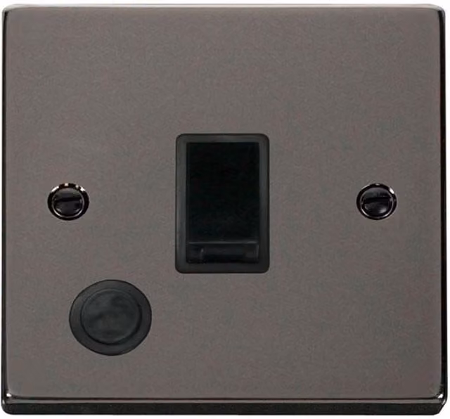 SE Home Black Nickel 1 Gang 20A DP Switch with Flex