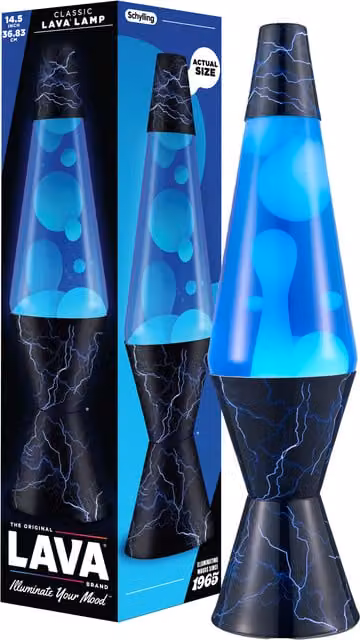 Schylling Lightning Lava Lamp in Black